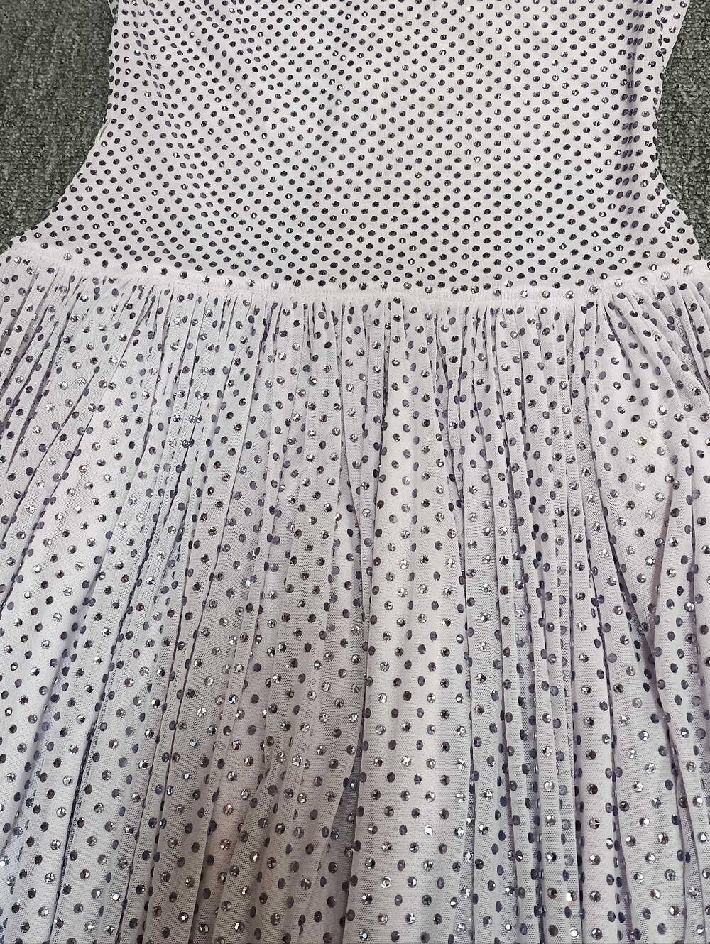 Self Portrait Lilac Rhinestone Midi Dress - Picture 8 of 13
